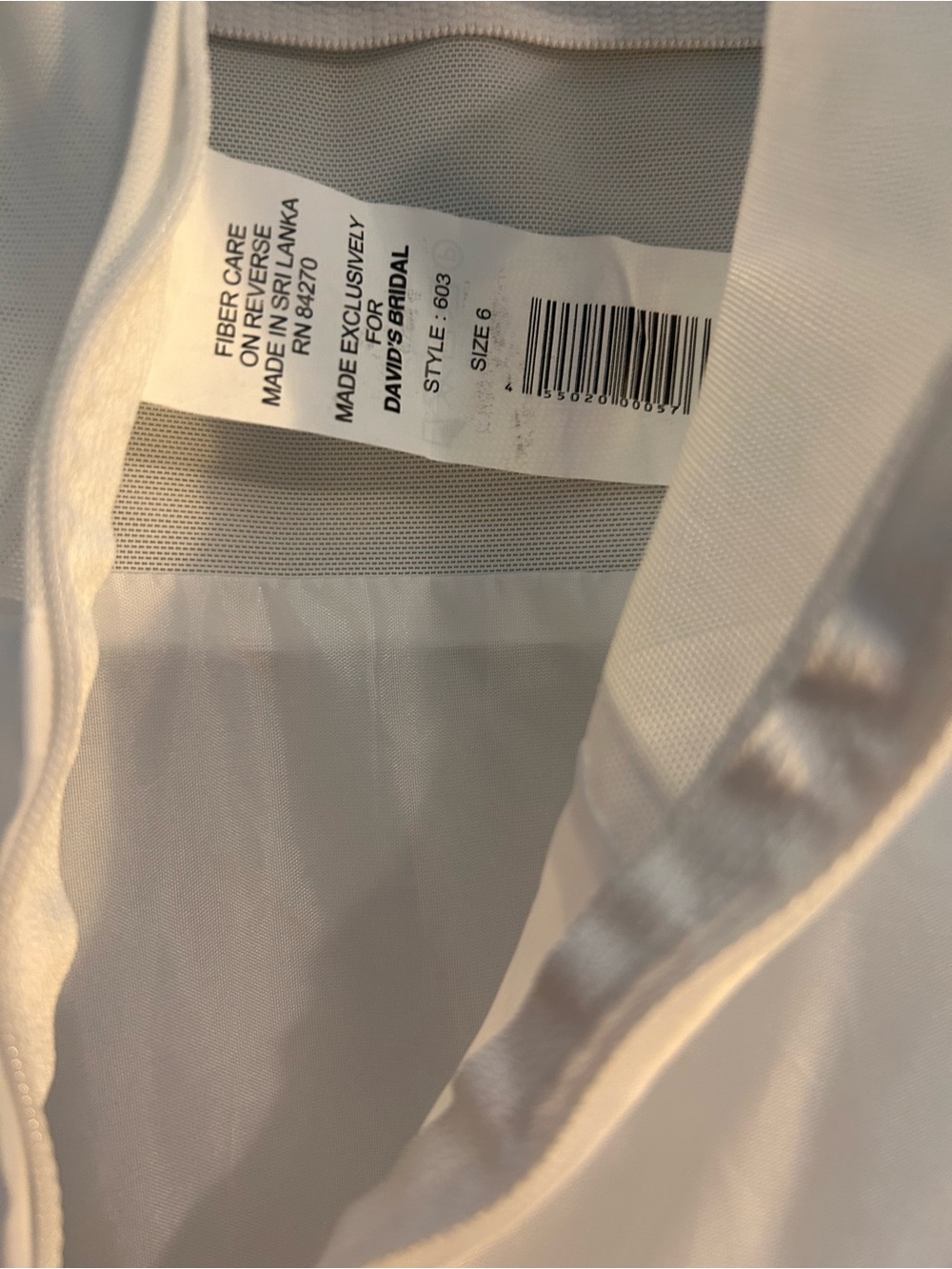 David’s Bridal White high wasted crinoline in Sz 6. - Picture 9 of 15